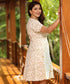 Vneck Puffed Sleeve Dress